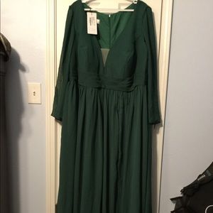 Green new with tags formal chiffon
